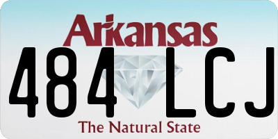 AR license plate 484LCJ