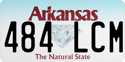 AR license plate 484LCM