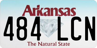 AR license plate 484LCN