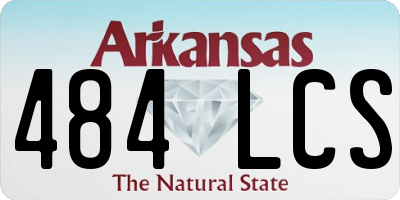 AR license plate 484LCS