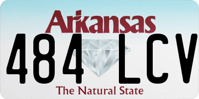 AR license plate 484LCV
