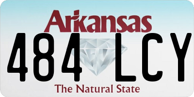 AR license plate 484LCY