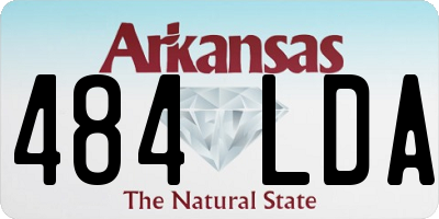 AR license plate 484LDA