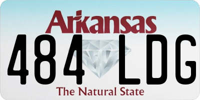 AR license plate 484LDG