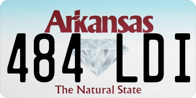 AR license plate 484LDI