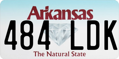 AR license plate 484LDK