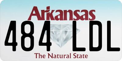 AR license plate 484LDL