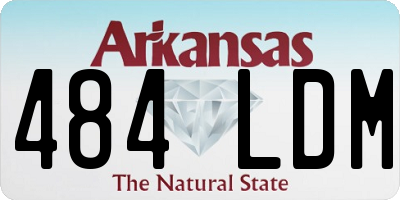 AR license plate 484LDM