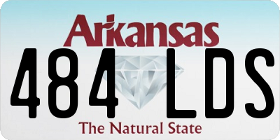 AR license plate 484LDS