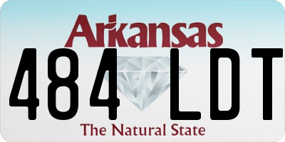 AR license plate 484LDT