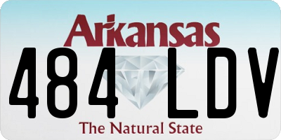 AR license plate 484LDV
