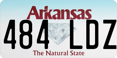 AR license plate 484LDZ