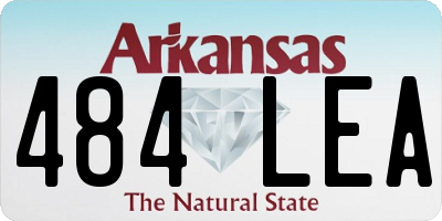 AR license plate 484LEA