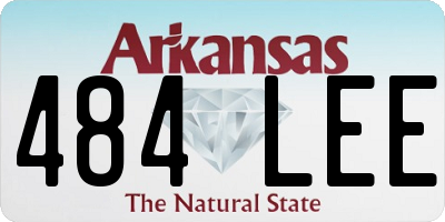 AR license plate 484LEE