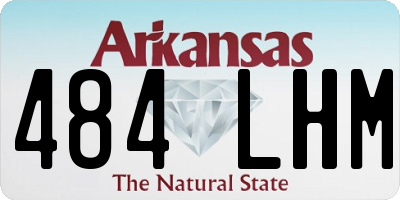 AR license plate 484LHM