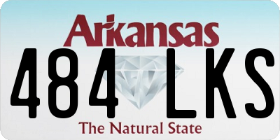 AR license plate 484LKS