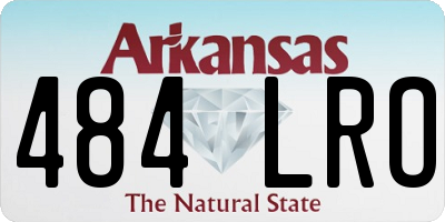 AR license plate 484LRO