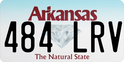 AR license plate 484LRV
