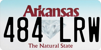 AR license plate 484LRW
