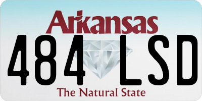 AR license plate 484LSD