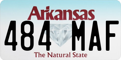 AR license plate 484MAF