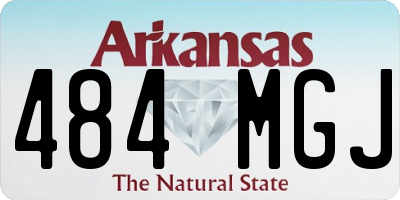 AR license plate 484MGJ