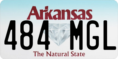 AR license plate 484MGL