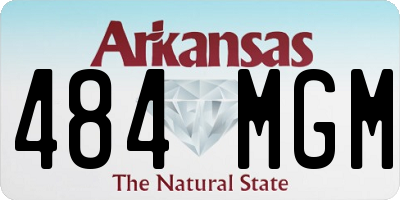 AR license plate 484MGM