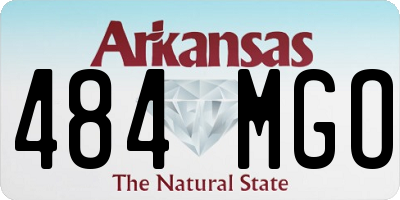 AR license plate 484MGO