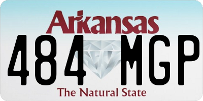 AR license plate 484MGP