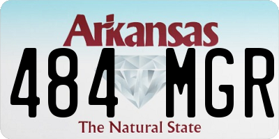 AR license plate 484MGR