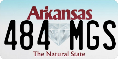 AR license plate 484MGS