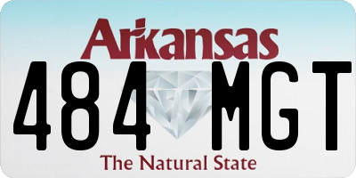 AR license plate 484MGT