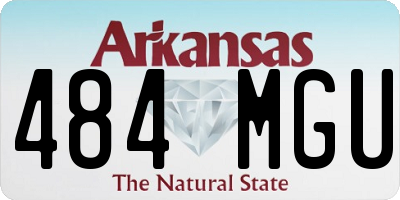 AR license plate 484MGU