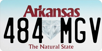 AR license plate 484MGV