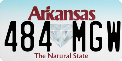 AR license plate 484MGW