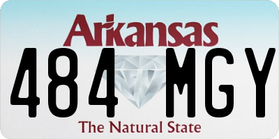 AR license plate 484MGY