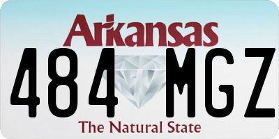 AR license plate 484MGZ