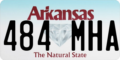 AR license plate 484MHA