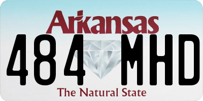 AR license plate 484MHD