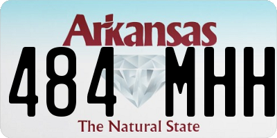AR license plate 484MHH