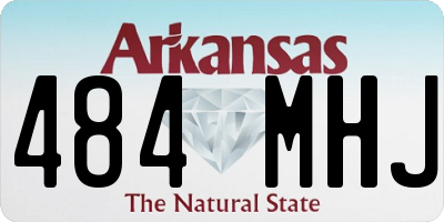 AR license plate 484MHJ