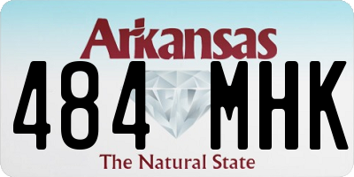 AR license plate 484MHK