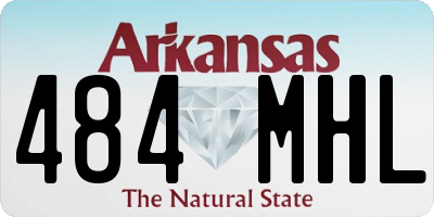 AR license plate 484MHL