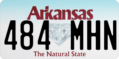 AR license plate 484MHN