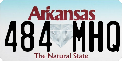 AR license plate 484MHQ