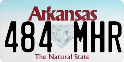 AR license plate 484MHR