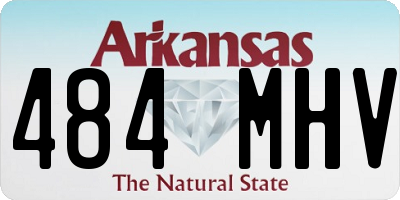 AR license plate 484MHV