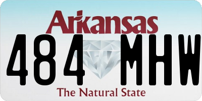AR license plate 484MHW