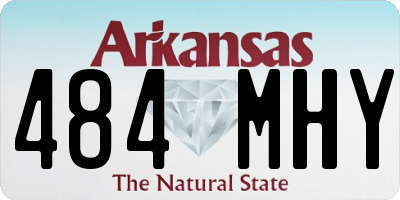 AR license plate 484MHY